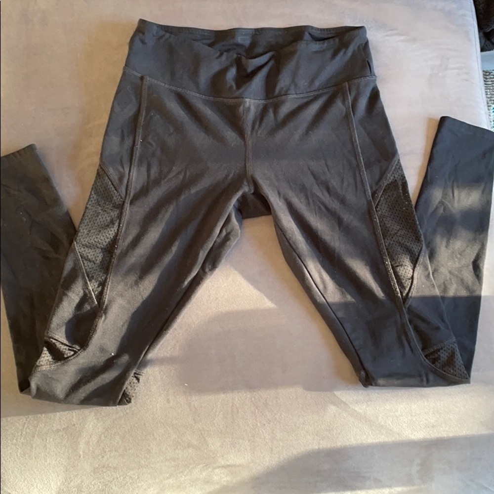 Black mesh leggings